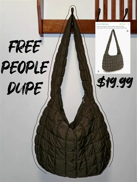 free people dupe quilted bag|free people quilted carryall dupe.